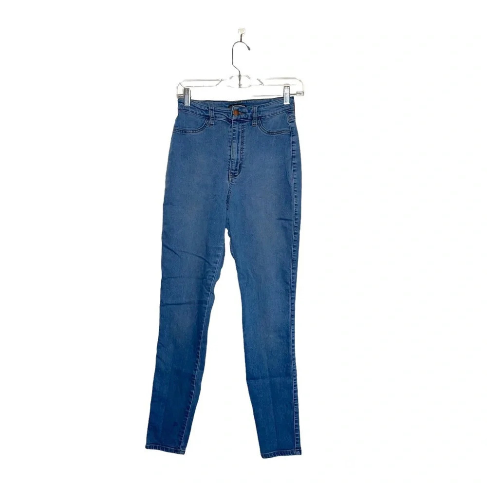 Fashion Nova Light Wash Ultra High Rise Super Skinny Jeans 9 Juniors - Picture 14 of 14